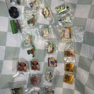 Vintage McDonald’s Enamel Pin Lot – Tarzan, Toy Story 2, Dinosaur, Beanie Babies